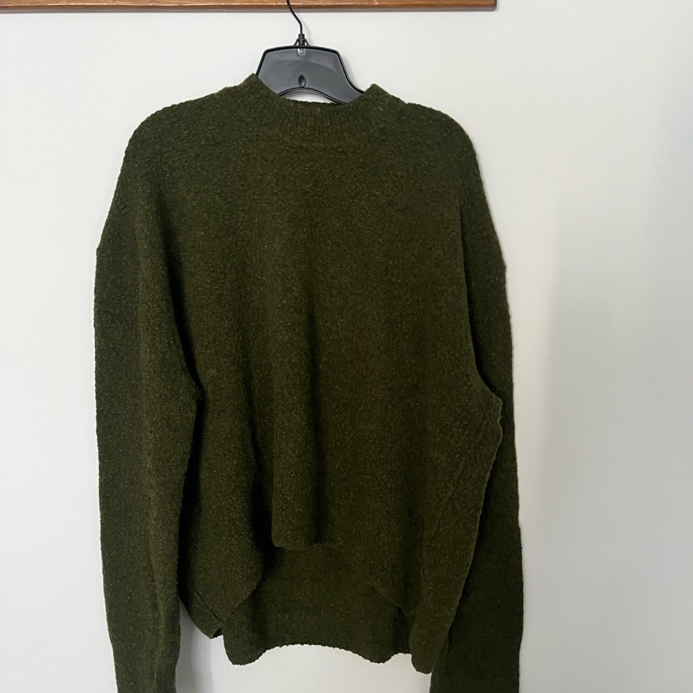 COS Dark Olive Crewneck Sweater - Picture 2 of 3